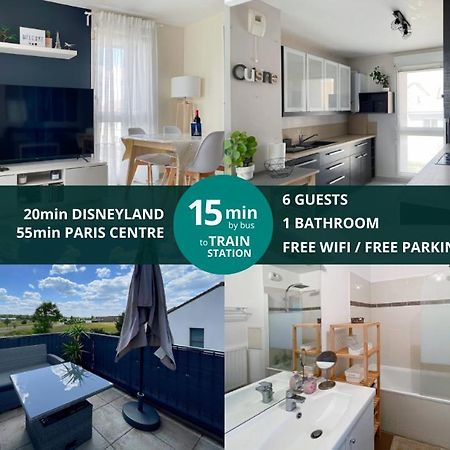 Le Chanteloupien - Appartement Pour 6 Proche Disneyland Paris Exterior photo